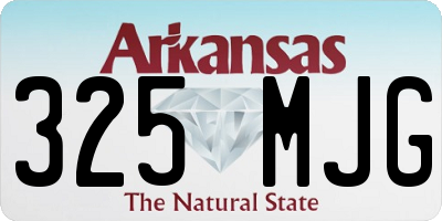 AR license plate 325MJG