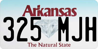 AR license plate 325MJH