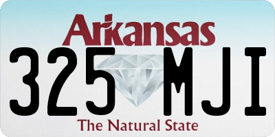 AR license plate 325MJI