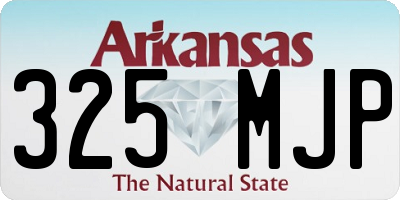 AR license plate 325MJP