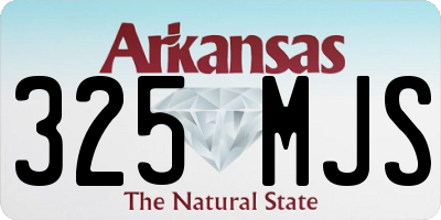 AR license plate 325MJS