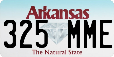 AR license plate 325MME
