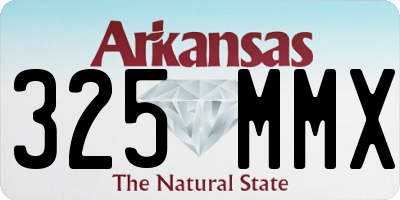 AR license plate 325MMX