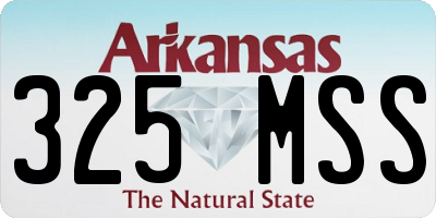 AR license plate 325MSS