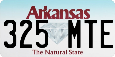 AR license plate 325MTE