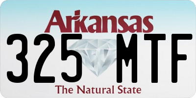 AR license plate 325MTF