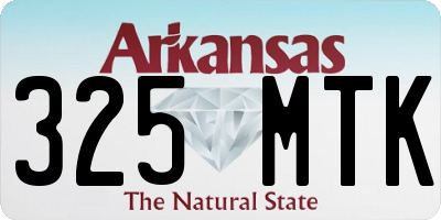 AR license plate 325MTK