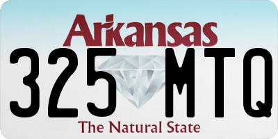AR license plate 325MTQ