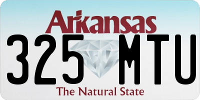 AR license plate 325MTU