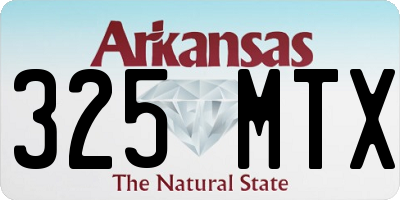 AR license plate 325MTX