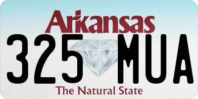 AR license plate 325MUA