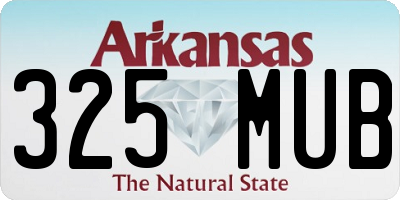 AR license plate 325MUB