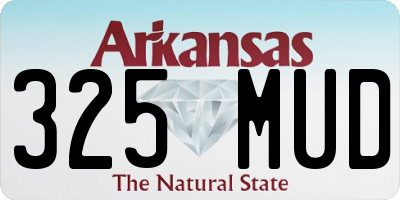AR license plate 325MUD
