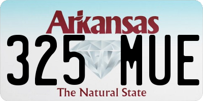 AR license plate 325MUE