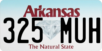 AR license plate 325MUH