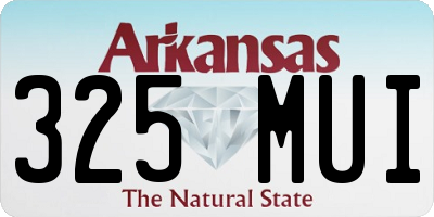 AR license plate 325MUI
