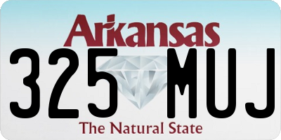 AR license plate 325MUJ