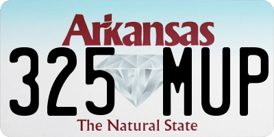 AR license plate 325MUP