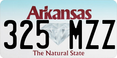 AR license plate 325MZZ