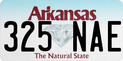 AR license plate 325NAE