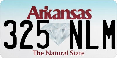 AR license plate 325NLM