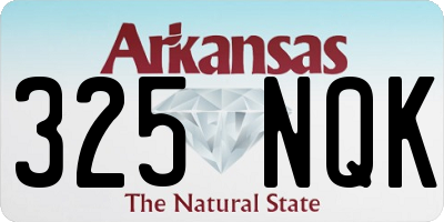 AR license plate 325NQK