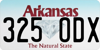 AR license plate 325ODX