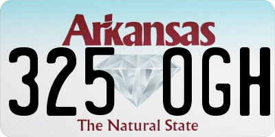 AR license plate 325OGH