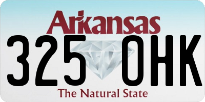 AR license plate 325OHK