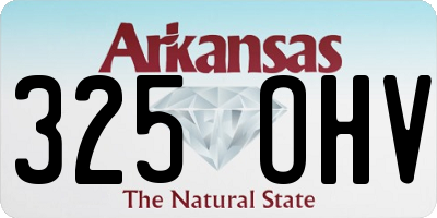 AR license plate 325OHV