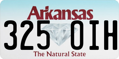 AR license plate 325OIH
