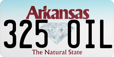 AR license plate 325OIL