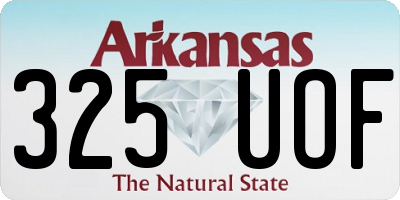 AR license plate 325UOF