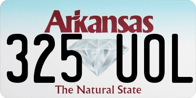 AR license plate 325UOL