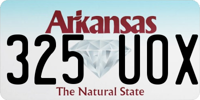 AR license plate 325UOX