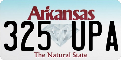 AR license plate 325UPA