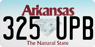 AR license plate 325UPB