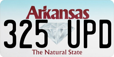 AR license plate 325UPD