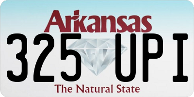 AR license plate 325UPI