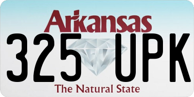 AR license plate 325UPK