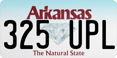 AR license plate 325UPL