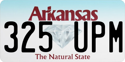 AR license plate 325UPM