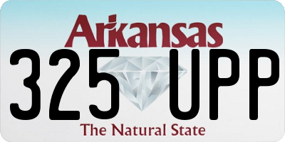 AR license plate 325UPP