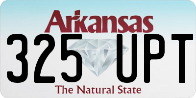 AR license plate 325UPT