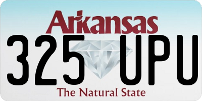 AR license plate 325UPU