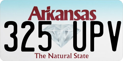 AR license plate 325UPV