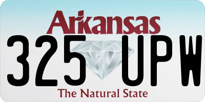 AR license plate 325UPW