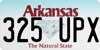 AR license plate 325UPX