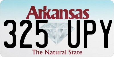 AR license plate 325UPY