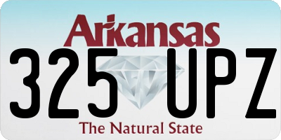 AR license plate 325UPZ